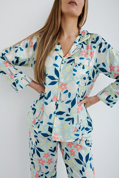 AMIE LONG SLEEVE SILK SET