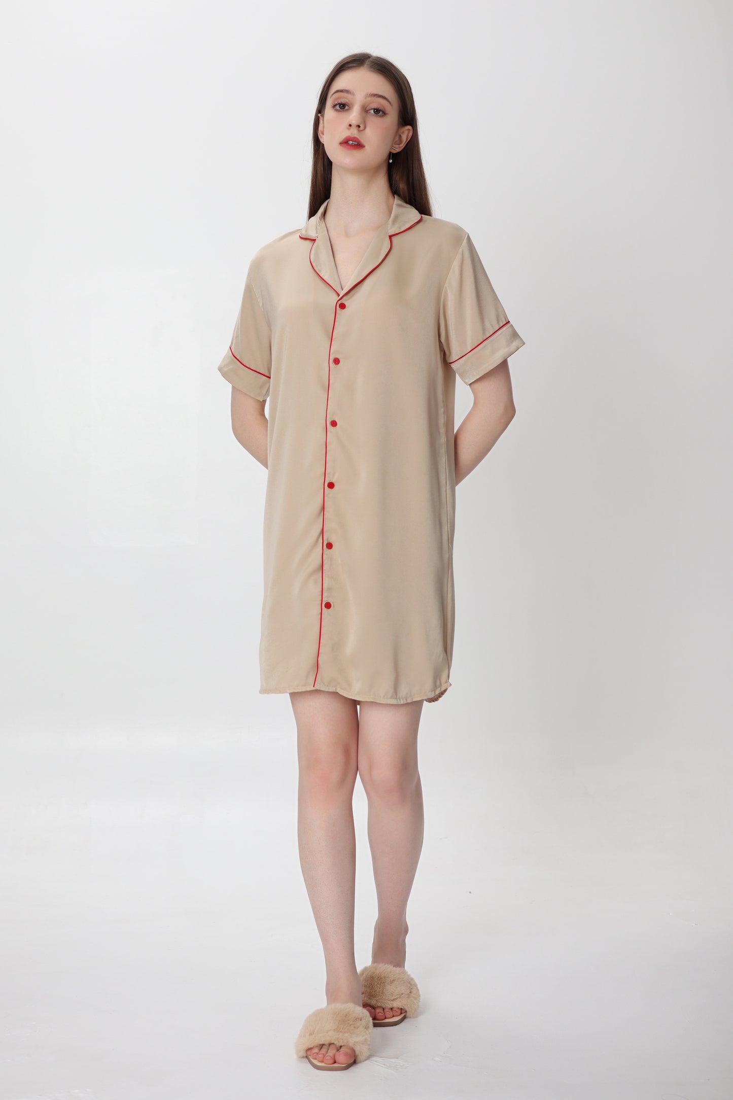 Selena Beige Nightshirt