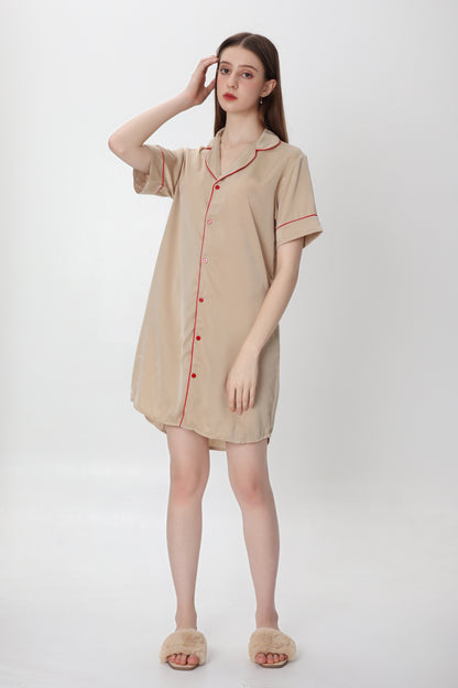 Selena Beige Nightshirt