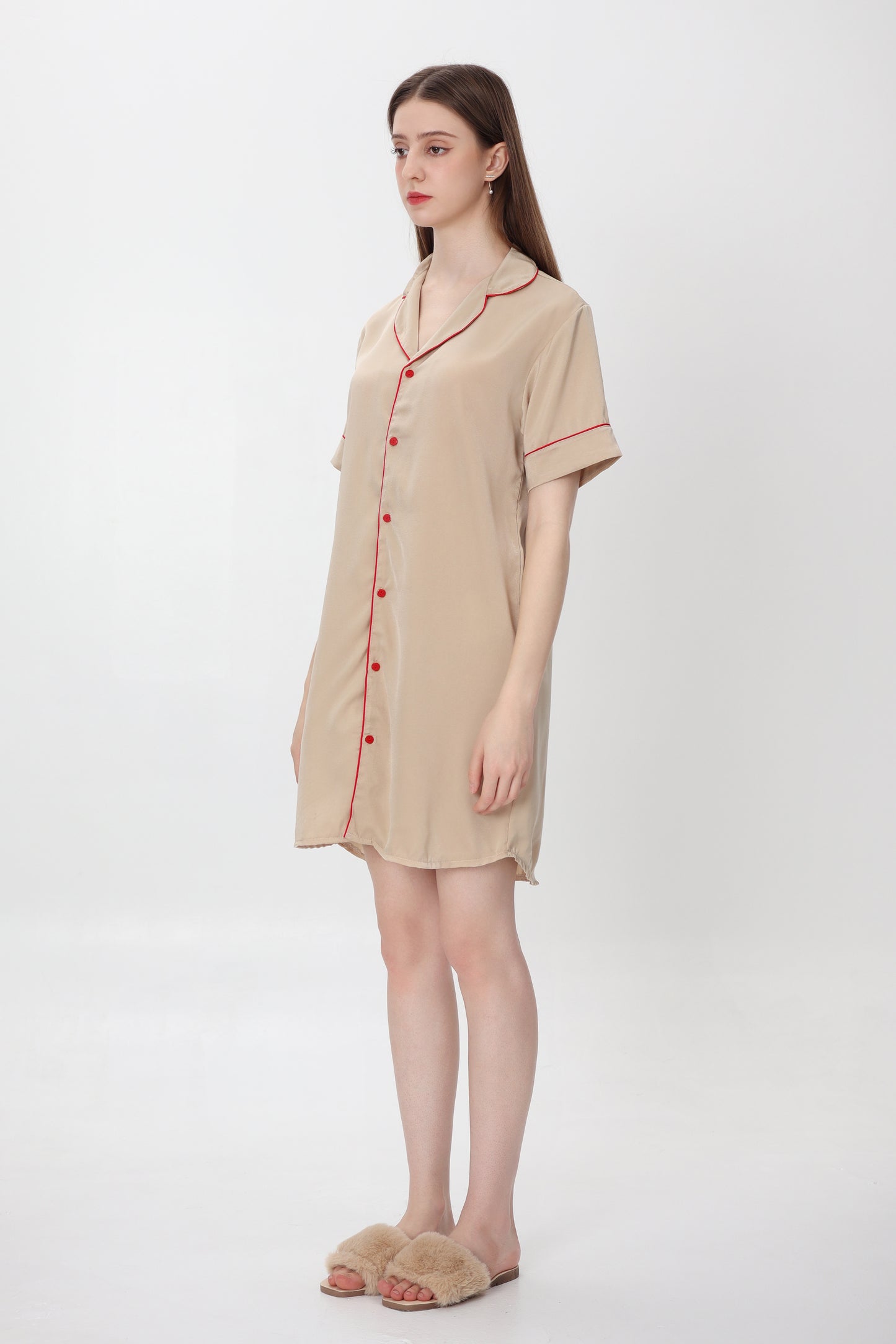 Selena Beige Nightshirt