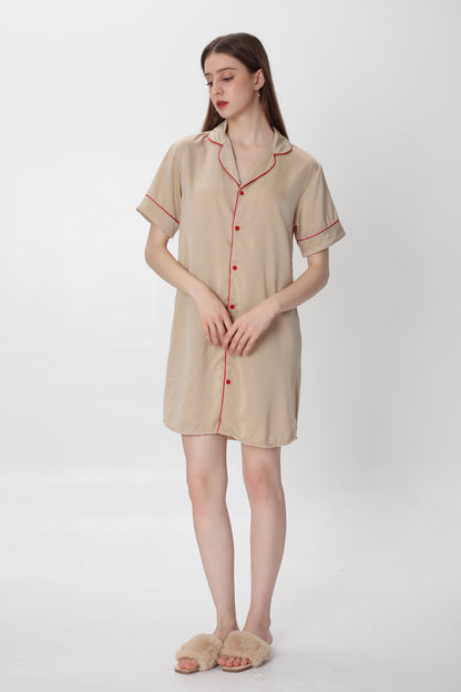 Selena Beige Nightshirt