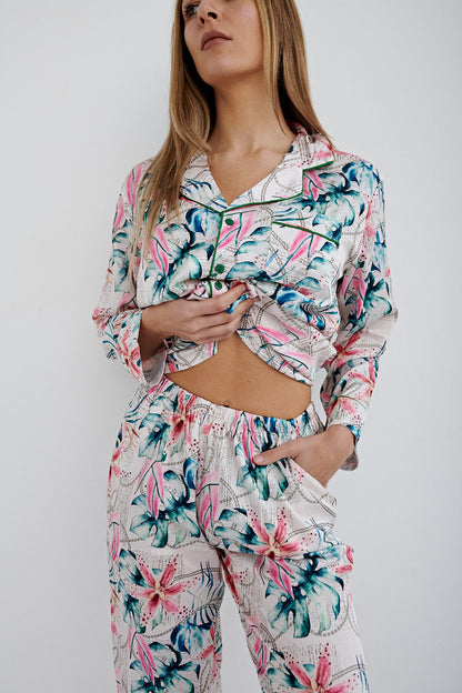 LILY LONG SLEEVES SILK SET